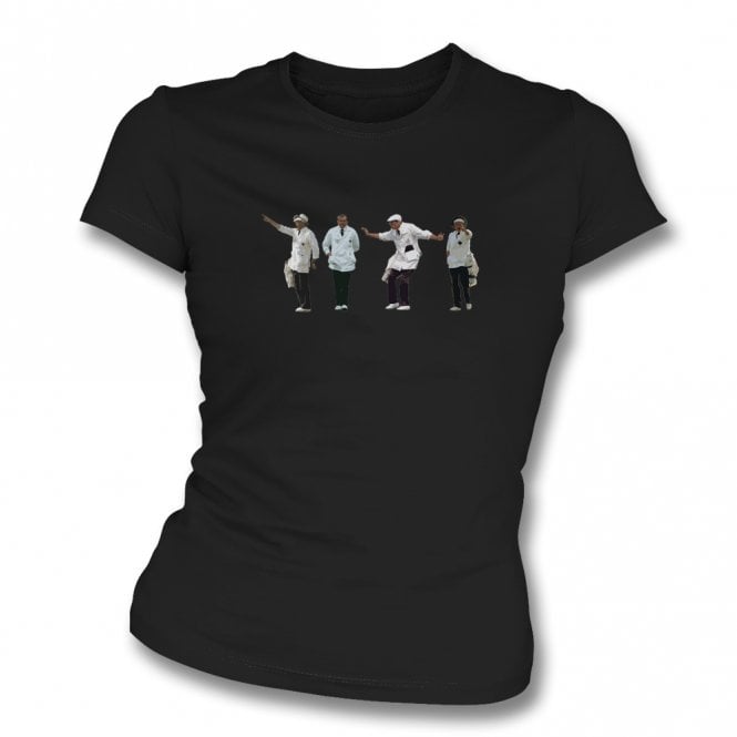 Dickie Bird Art Print Montage Womens Slim Fit T-Shirt
