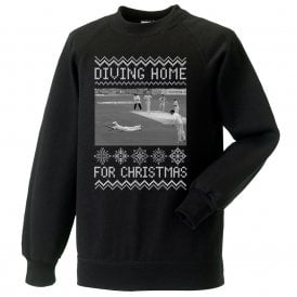 Diving Home For Christmas (Andrew Strauss) Kids Christmas Jumper