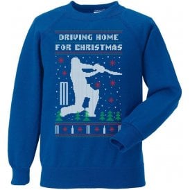 Driving Home For Christmas (Cricket) Kids Jumper