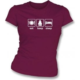 Eat. Keep. Sleep. Women's Slimfit T-shirt