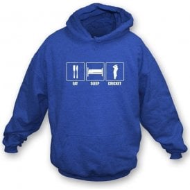 Eat, Sleep, Cricket Hooded Sweatshirt