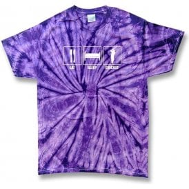 Eat. Sleep. Cricket. Kid's Tie Dye T-shirt