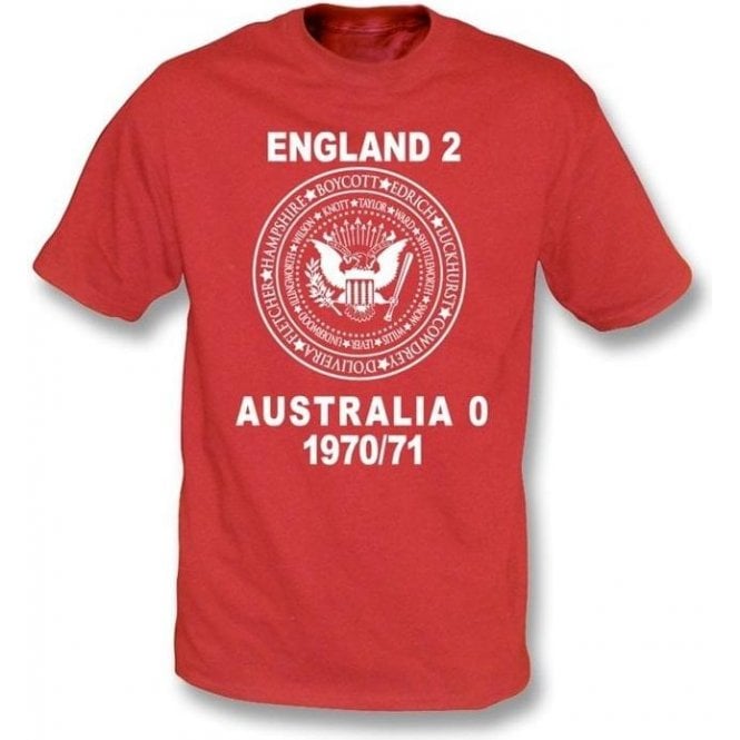 England 2 Australia 0 Ashes 1970/71 T-shirt
