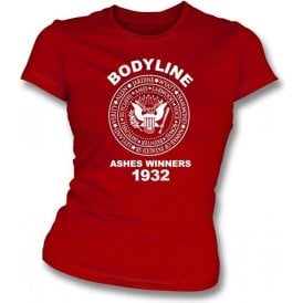 England Bodyline Ashes Winners 1932 Ladies Slimfit T-shirt