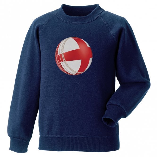 England Cricket Ball Kids Sweatshirt