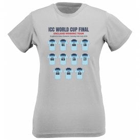 England Cricket World Cup Final 2019 Team Womens Slim Fit T-Shirt