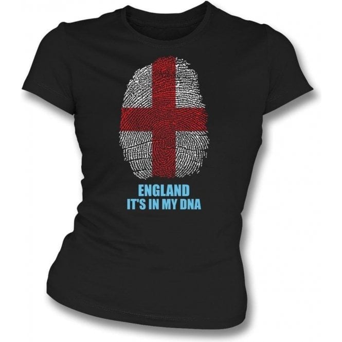 England - It's In My DNA Womens Slim Fit T-Shirt