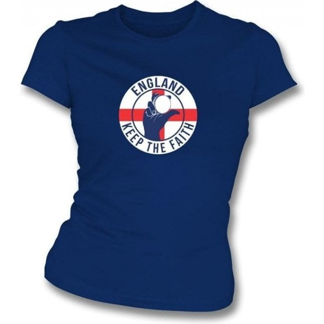 England Keep The Faith Women's Slimfit T-shirt
