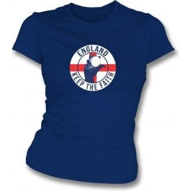 England Keep The Faith Women's Slimfit T-shirt