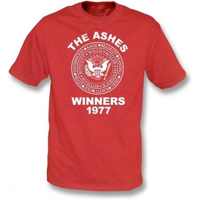 England The Ashes Winners 1977 t-shirt