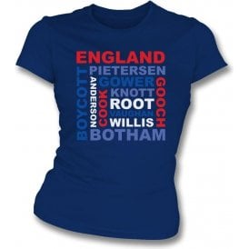 England World Cup Legends Womens Slim Fit T-Shirt