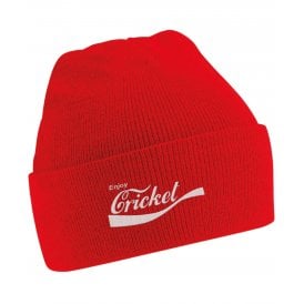 Enjoy Cricket Embroidered Kids Beanie