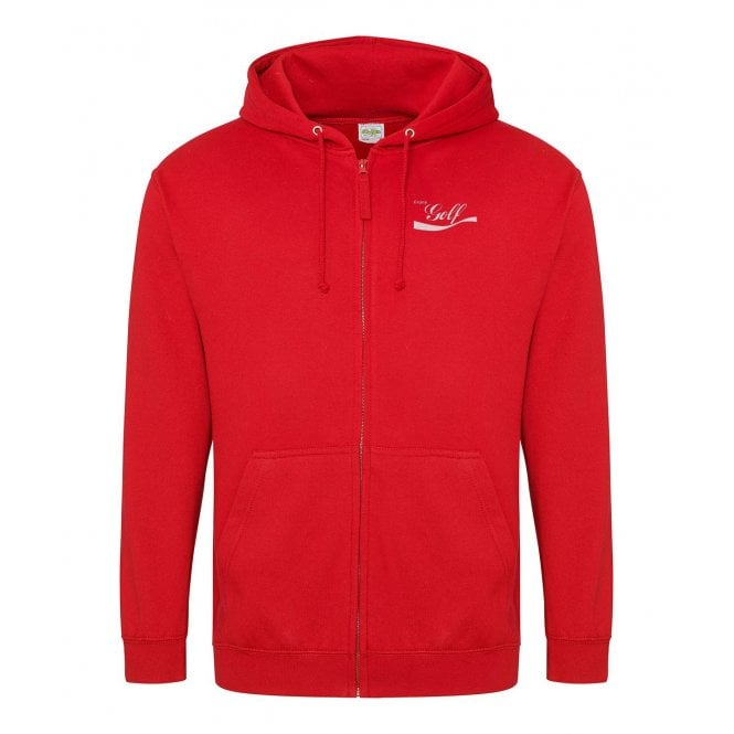 Enjoy Golf Embroidered Left Breast Logo Zip Hooded Sweatshirt