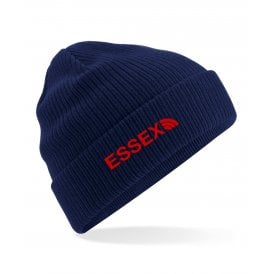 Essex Region Embroidered Organic Cotton Beanie