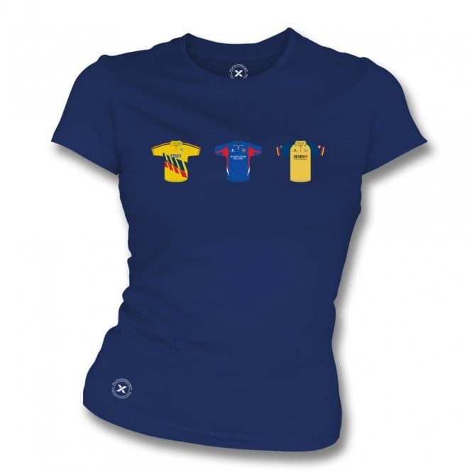 Essex Retro Cricket Kits (True Colours Collab) Organic Womens Slim Fit T-Shirt