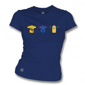 Essex Retro Cricket Kits (True Colours Collab) Organic Womens Slim Fit T-Shirt