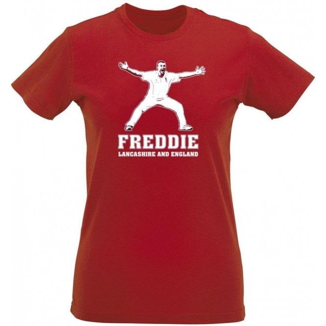 Freddie Flintoff (Lancashire & England) Womens Slim Fit T-Shirt