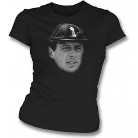 Geoffrey Boycott Large Face Womens Slim Fit T-Shirt