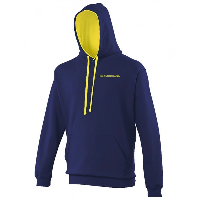 Glamorgan Region Embroidered Left Breast Logo Varsity Hooded Sweatshirt
