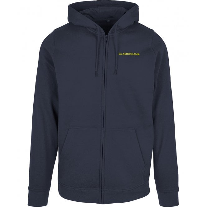 Glamorgan Region Embroidered Left Breast Logo Zip Hooded Sweatshirt