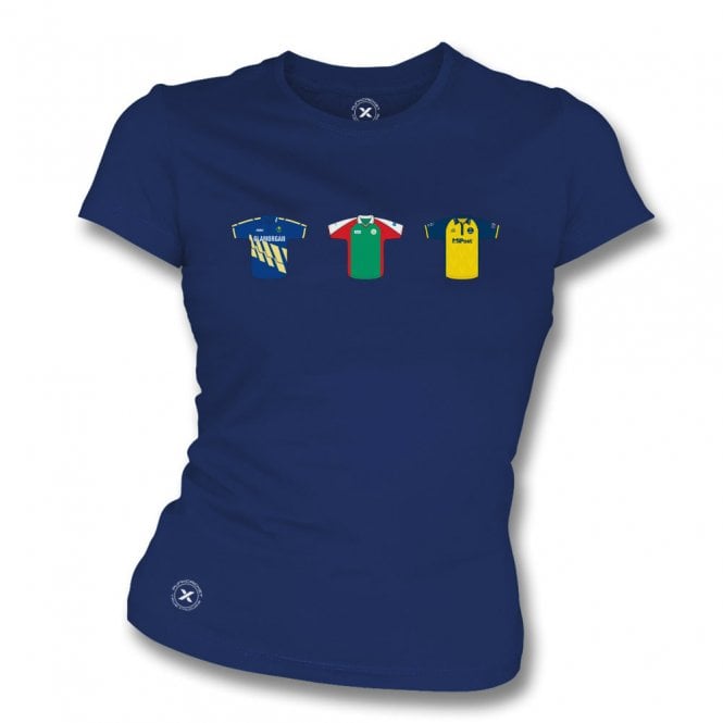 Glamorgan Retro Cricket Kits (True Colours Collab) Organic Womens Slim Fit T-Shirt