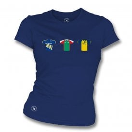 Glamorgan Retro Cricket Kits (True Colours Collab) Organic Womens Slim Fit T-Shirt
