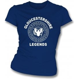 Gloucestershire Legends (Ramones Style) Womens Slim Fit T-Shirt
