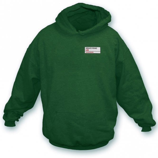 Grace Road LE2 (Leicestershire) Embroidered Left Breast Logo Hooded Sweatshirt