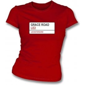 Grace Road LE2 Women's Slim Fit T-shirt (Leicestershire)