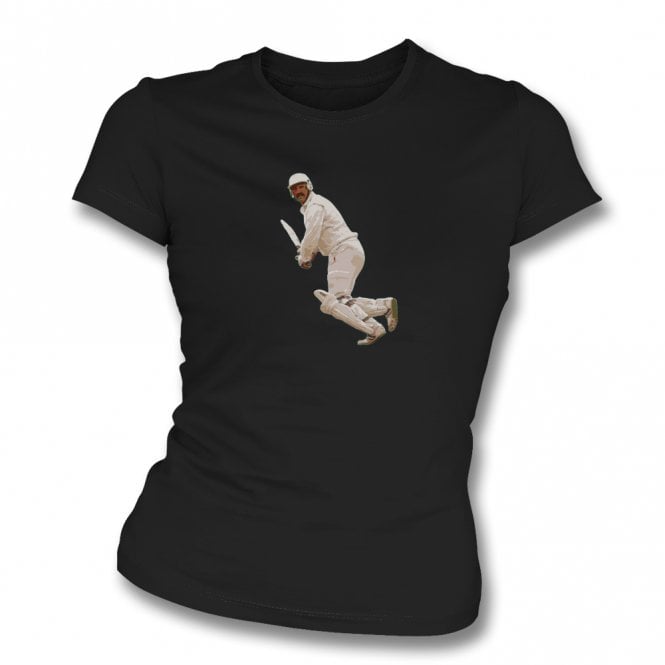 Graham Gooch (England Influenced) Art Print Organic Womens Slim Fit T-Shirt