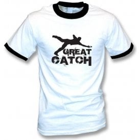 Great Catch White/Black Ringer T-Shirt