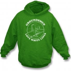 Groundsmen Love White Lines Hooded Sweatshirt