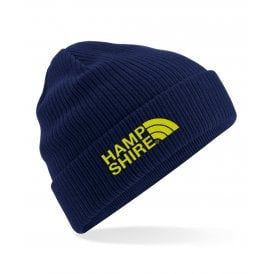 Hampshire Region Embroidered Organic Cotton Beanie