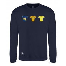 Hampshire Retro Cricket Kits (True Colours Collab) Organic Sweatshirt