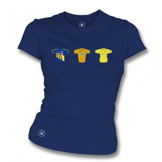 Hampshire Retro Cricket Kits (True Colours Collab) Organic Womens Slim Fit T-Shirt