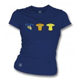 Hampshire Retro Cricket Kits (True Colours Collab) Organic Womens Slim Fit T-Shirt