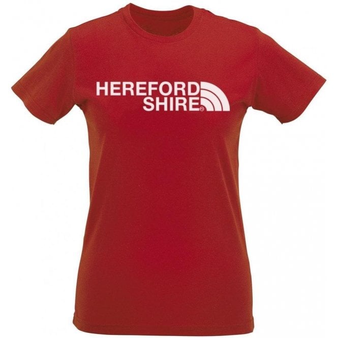 Herefordshire Region Womens Slim Fit T-Shirt