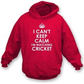 I Can't Keep Calm, I'm Watching Cricket Kids Hooded Sweatshirt