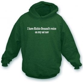 I Have Richie Benaud's Voice On My Sat Nav Hooded Sweatshirt
