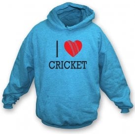 I Love Cricket Hooded Sweatshirt