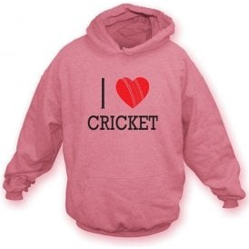 I Love Cricket Hooded Sweatshirt
