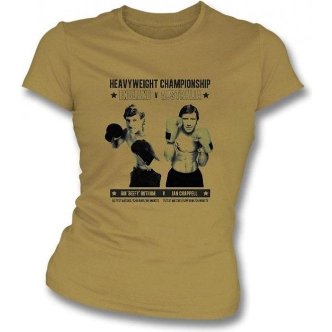 Ian 'Beefy' Botham v Ian Chappell Women's Slimfit T-shirt