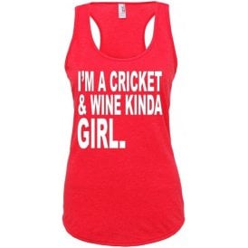 I'm A Cricket & Wine Kinda Girl Women's Tank Top