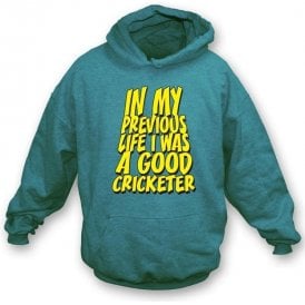 In my previous life I was a good Cricketer Hooded Sweatshirt