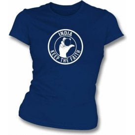 India Keep The Faith Women's Slimfit T-shirt