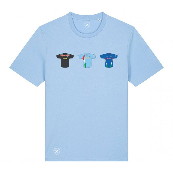India Retro Cricket Kits (True Colours Collab) Organic T-Shirt