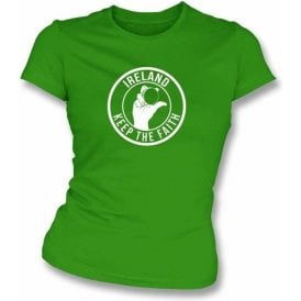 Ireland Keep The Faith Women's Slimfit T-shirt