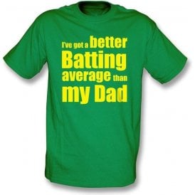 I've got a better batting average childrens t-shirt