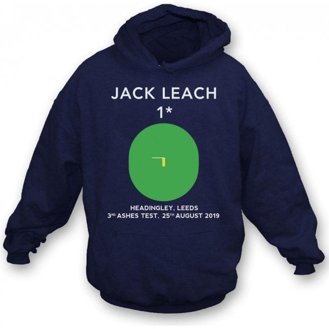 Jack Leach 1 Not Out (Headingley 2019) Kids Hooded Sweatshirt