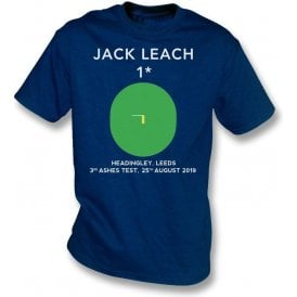 Jack Leach 1 Not Out (Headingley 2019) Kids T-Shirt